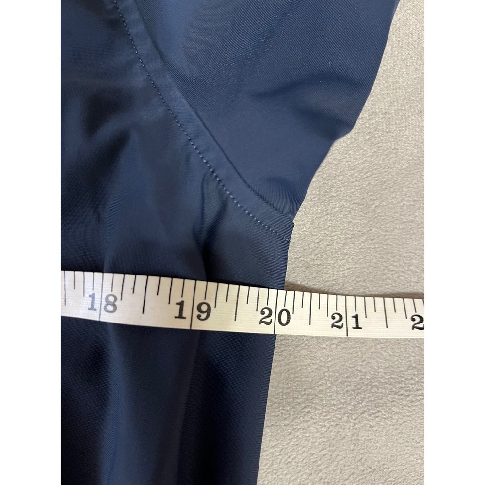 Spanx AirEssentials Short Sleeve Dress Romper Navy Blue Quarter Zip XL XL/XG/TG - Picture 4 of 6